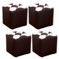 Color Panel Pouf Ottoman Stain Resistant Square Faux Leather Tufted Ottoman 11"L x 11"W x 12"H Brown 4 Piece Set Clearhalo 'furn' 'furn_ottomans_poufs' 'Furniture' 'Living Room Furniture' 'Ottomans & Poufs' 'ottomans_poufs' 6453591
