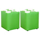 Color Panel Pouf Ottoman Stain Resistant Square Faux Leather Tufted Ottoman 11"L x 11"W x 14"H Green 2 Piece Set Clearhalo 'furn' 'furn_ottomans_poufs' 'Furniture' 'Living Room Furniture' 'Ottomans & Poufs' 'ottomans_poufs' 6453611