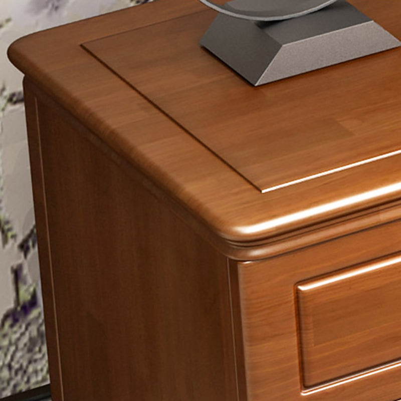 Vintage Stand Console Rubberwood TV Media Console with Drawers Clearhalo 'furn' 'furn_tv_stands_entertainment_centers' 'Furniture' 'Living Room Furniture' 'TV Stands & Entertainment Centers' 'TV Stands & Media Storage Furniture' 'tv_stands_entertainment_centers' 6457208