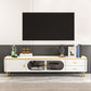 Stone Media Console Enclosed Storage TV Stand Console with Drawers 79"L x 16"W x 20"H Clearhalo 'furn' 'furn_tv_stands_entertainment_centers' 'Furniture' 'Living Room Furniture' 'TV Stands & Entertainment Centers' 'TV Stands & Media Storage Furniture' 'tv_stands_entertainment_centers' 6457236