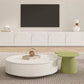 Eigentijdse TV-console van wit hout met ingebouwde opbergruimte TV-standaardconsole voor woonkamer