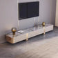 Contemporary TV Console Stone Enclosed Storage TV Stand Console with Drawers 87"L x 16"W x 14"H Clearhalo 'furn' 'furn_tv_stands_entertainment_centers' 'Furniture' 'Living Room Furniture' 'TV Stands & Entertainment Centers' 'TV Stands & Media Storage Furniture' 'tv_stands_entertainment_centers' 6457297