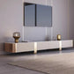 Contemporary TV Console Stone Enclosed Storage TV Stand Console with Drawers 94"L x 16"W x 14"H Clearhalo 'furn' 'furn_tv_stands_entertainment_centers' 'Furniture' 'Living Room Furniture' 'TV Stands & Entertainment Centers' 'TV Stands & Media Storage Furniture' 'tv_stands_entertainment_centers' 6457298