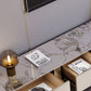 Contemporary TV Console Stone Enclosed Storage TV Stand Console with Drawers Clearhalo 'furn' 'furn_tv_stands_entertainment_centers' 'Furniture' 'Living Room Furniture' 'TV Stands & Entertainment Centers' 'TV Stands & Media Storage Furniture' 'tv_stands_entertainment_centers' 6457303