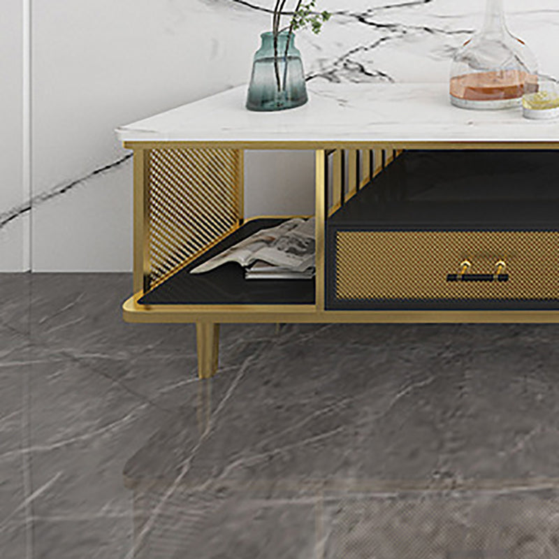 Offene Medienkonsole, TV-Ständer, Konsolen-Glamour-TV-Ständer für das Wohnzimmer