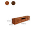 Consola de almacenamiento abierta vintage Consola multimedia de madera de caucho con puertas