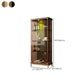グラムキュリオキャビネットメタルガラスドアリビングルーム用ドア付きビュッフェキャビネット