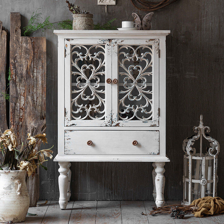 Traditional Wood Display Stand Glass Doors Storage Cabinet with Doors for Living Room https: res.litfad.com site img item 2022 10 30 6457413 1200x1200.jpg Clearhalo 'Display & China Cabinets' 'display_china_cabinets' 'furn' 'furn_display_china_cabinets' 'Furniture' 'Kitchen & Dining Furniture' 6457413