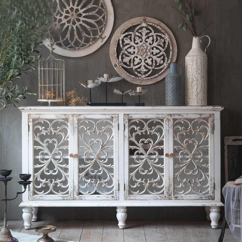 Traditional Wood Display Stand Glass Doors Storage Cabinet with Doors for Living Room https: res.litfad.com site img item 2022 10 08 6457414 1200x1200.jpg Clearhalo 'Display & China Cabinets' 'display_china_cabinets' 'furn' 'furn_display_china_cabinets' 'Furniture' 'Kitchen & Dining Furniture' 6457414