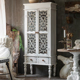 Traditional Wood Display Stand Glass Doors Storage Cabinet with Doors for Living Room Clearhalo 'Display & China Cabinets' 'display_china_cabinets' 'furn' 'furn_display_china_cabinets' 'Furniture' 'Kitchen & Dining Furniture' 6457424