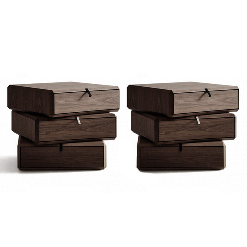 Moderna mesa de acento nocturno gabinete de madera maciza para dormitorio