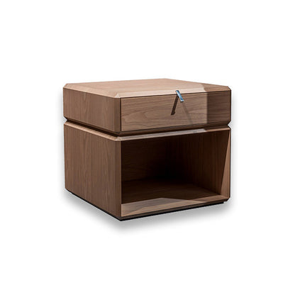 Moderna mesa de acento nocturno gabinete de madera maciza para dormitorio