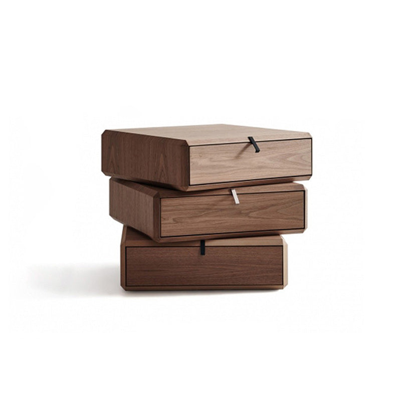 Moderna mesa de acento nocturno gabinete de madera maciza para dormitorio