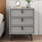 Contemporary Nightstand Faux Wood Bedside Cabinet for Bedroom 16"L x 16"W x 22"H Grey 1 Piece Clearhalo 'Bedroom Furniture' 'furn' 'furn_night_stand' 'Furniture' 'night_stand' 'Nightstands' 6457572