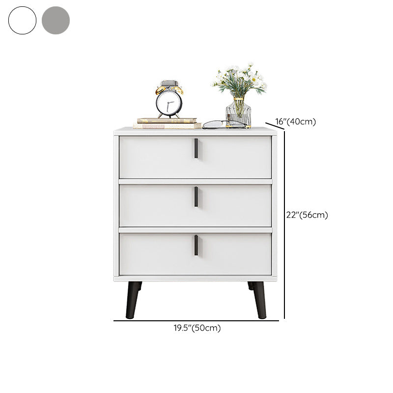 Contemporary Nightstand Faux Wood Bedside Cabinet for Bedroom Clearhalo 'Bedroom Furniture' 'furn' 'furn_night_stand' 'Furniture' 'night_stand' 'Nightstands' 6457575