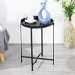 Open Storage Bed Nightstand Industrial Accent Table Nightstand for Bedroom 16"L x 16"W x 20"H Black 1 Piece Clearhalo 'Bedroom Furniture' 'furn' 'furn_night_stand' 'Furniture' 'night_stand' 'Nightstands' 6457616
