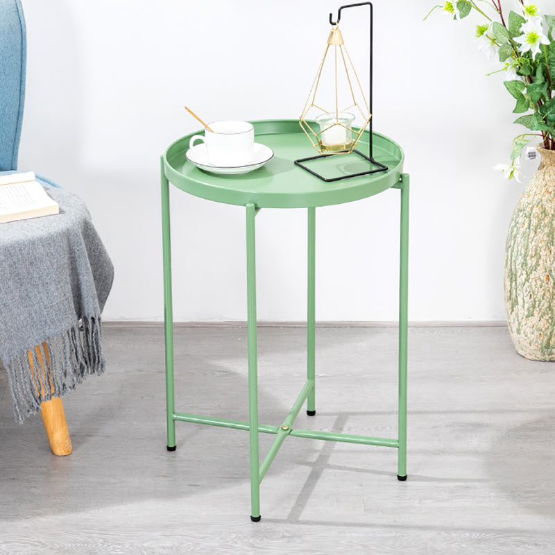Open Storage Bed Nightstand Industrial Accent Table Nightstand for Bedroom 16"L x 16"W x 20"H Green 1 Piece Clearhalo 'Bedroom Furniture' 'furn' 'furn_night_stand' 'Furniture' 'night_stand' 'Nightstands' 6457628