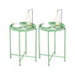 Open Storage Bed Nightstand Industrial Accent Table Nightstand for Bedroom 16"L x 16"W x 20"H Green 2 Piece Set Clearhalo 'Bedroom Furniture' 'furn' 'furn_night_stand' 'Furniture' 'night_stand' 'Nightstands' 6457629