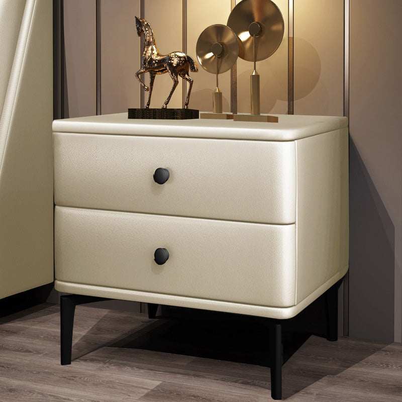 Solid Wood Nightstand Drawer Storage Bedside Cabinet for Bedroom Beige 1 Piece Clearhalo 'Bedroom Furniture' 'furn' 'furn_night_stand' 'Furniture' 'night_stand' 'Nightstands' 6457685
