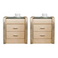 Drawer Storage Bed Nightstand Modern Accent Table Nightstand for Bedroom Beige 2 Piece Set Clearhalo 'Bedroom Furniture' 'furn' 'furn_night_stand' 'Furniture' 'night_stand' 'Nightstands' 6457694