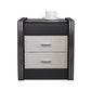 Drawer Storage Bed Nightstand Modern Accent Table Nightstand for Bedroom Black-White 1 Piece Clearhalo 'Bedroom Furniture' 'furn' 'furn_night_stand' 'Furniture' 'night_stand' 'Nightstands' 6457696