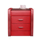 Drawer Storage Bed Nightstand Modern Accent Table Nightstand for Bedroom Red 1 Piece Clearhalo 'Bedroom Furniture' 'furn' 'furn_night_stand' 'Furniture' 'night_stand' 'Nightstands' 6457706