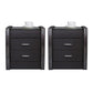 Drawer Storage Bed Nightstand Modern Accent Table Nightstand for Bedroom Black 2 Piece Set Clearhalo 'Bedroom Furniture' 'furn' 'furn_night_stand' 'Furniture' 'night_stand' 'Nightstands' 6457711