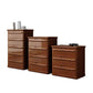 Contemporary Walnut Wood Storage Chest Bedroom Chest with Drawers Clearhalo 'Bedroom Furniture' 'Dressers & Chests' 'dressers_chests' 'furn' 'furn_dressers_chests' 'Furniture' 6457784