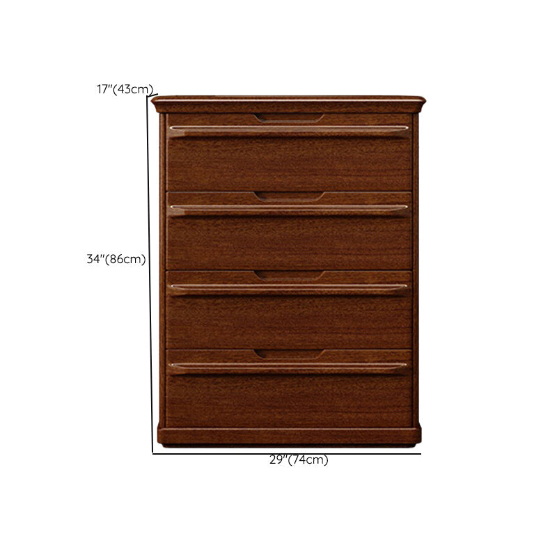 Contemporary Walnut Wood Storage Chest Bedroom Chest with Drawers Clearhalo 'Bedroom Furniture' 'Dressers & Chests' 'dressers_chests' 'furn' 'furn_dressers_chests' 'Furniture' 6457790