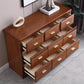 Glam Rubber Wood Storage Chest Home Horizontal Chest with 9 Drawers Clearhalo 'Bedroom Furniture' 'Dressers & Chests' 'dressers_chests' 'furn' 'furn_dressers_chests' 'Furniture' 6457797