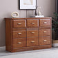 Glam Rubber Wood Storage Chest Home Horizontal Chest with 9 Drawers Clearhalo 'Bedroom Furniture' 'Dressers & Chests' 'dressers_chests' 'furn' 'furn_dressers_chests' 'Furniture' 6457798