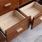 Glam Rubber Wood Storage Chest Home Horizontal Chest with 9 Drawers Clearhalo 'Bedroom Furniture' 'Dressers & Chests' 'dressers_chests' 'furn' 'furn_dressers_chests' 'Furniture' 6457800