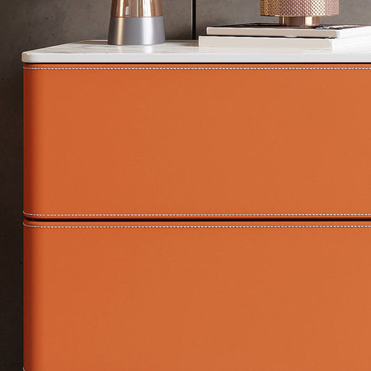 Contemporary Stone Bedroom Storage Chest Vertical Chest with Drawers