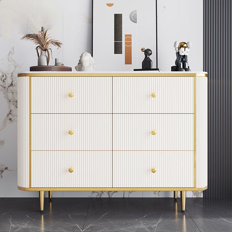 Glam Bedroom Chest Stone 16"Wide Storage Chest with Metal Legs Clearhalo 'Bedroom Furniture' 'Dressers & Chests' 'dressers_chests' 'furn' 'furn_dressers_chests' 'Furniture' 6457857