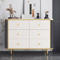 Glam Bedroom Chest Stone 16"Wide Storage Chest with Metal Legs White-Black 6 Clearhalo 'Bedroom Furniture' 'Dressers & Chests' 'dressers_chests' 'furn' 'furn_dressers_chests' 'Furniture' 6457858