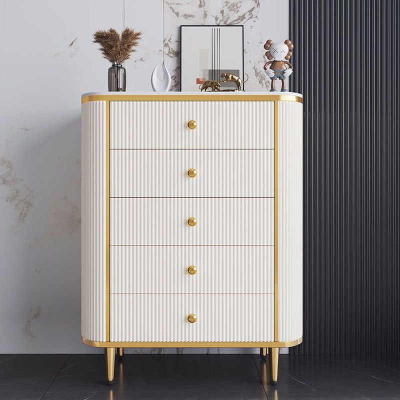 Glam Bedroom Chest Stone 16"Wide Storage Chest with Metal Legs White 5 Clearhalo 'Bedroom Furniture' 'Dressers & Chests' 'dressers_chests' 'furn' 'furn_dressers_chests' 'Furniture' 6457864