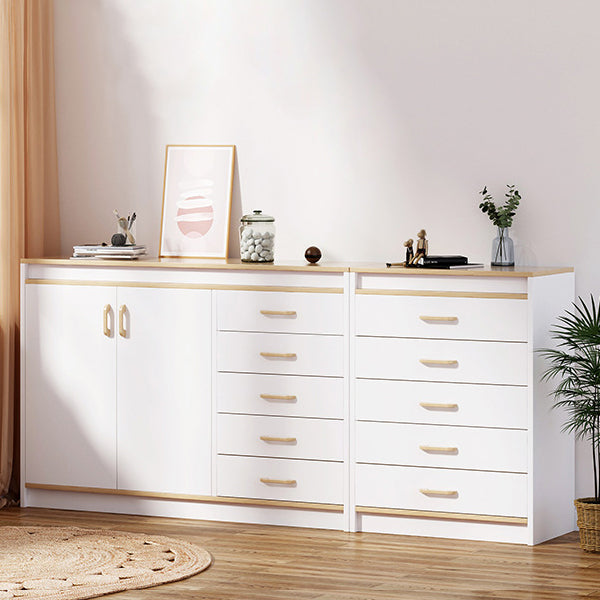 Moderne opbergkist van 13,26 inch breed, vervaardigd uit hout