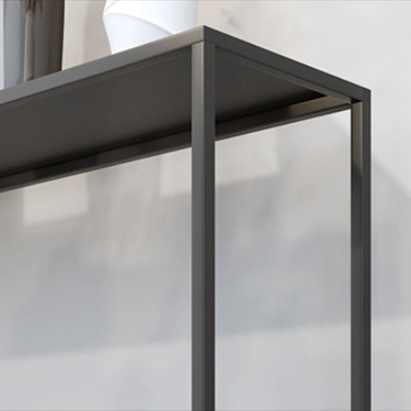 Iron Modern Console Table 31.5-inch Tall End Table with Frame Base Clearhalo 'Console Tables' 'console_tables' 'Entry & Mudroom Furniture' 'furn' 'furn_console_tables' 'Furniture' 6458024
