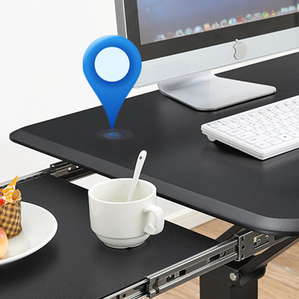 Contemporary Pedestal Writing Desk Folding Office Desk with Metal Legs Clearhalo 'furn' 'furn_office_desk' 'Furniture' 'Office Desks' 'Office Furniture' 'office_desk' 6458621