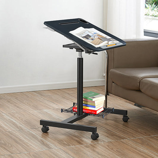 Bureau de bureau incurvé contemporain Bureau d'écriture piédestal avec des jambes en métal