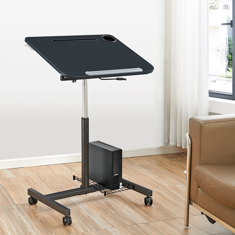 Scrivania per ufficio curvo contemporanea scrivania con gambe metalliche