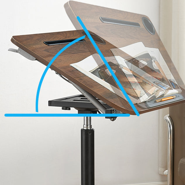 Scrivania per ufficio curvo contemporanea scrivania con gambe metalliche