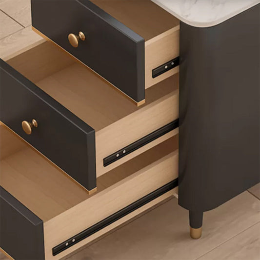 Bureau d'écriture contemporain bureau de bureau piédestal avec des jambes en métal