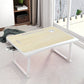 Bedroom 15.75" W Writing Desk Floating Wooden Laptop Table with Sled Base