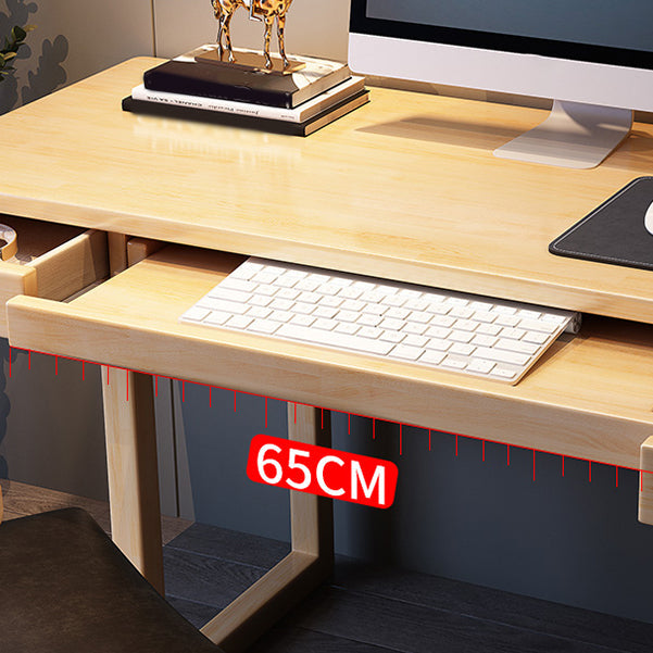 Scrivania da gioco contemporanea banco di computer con finitura antica con 2 cassetti