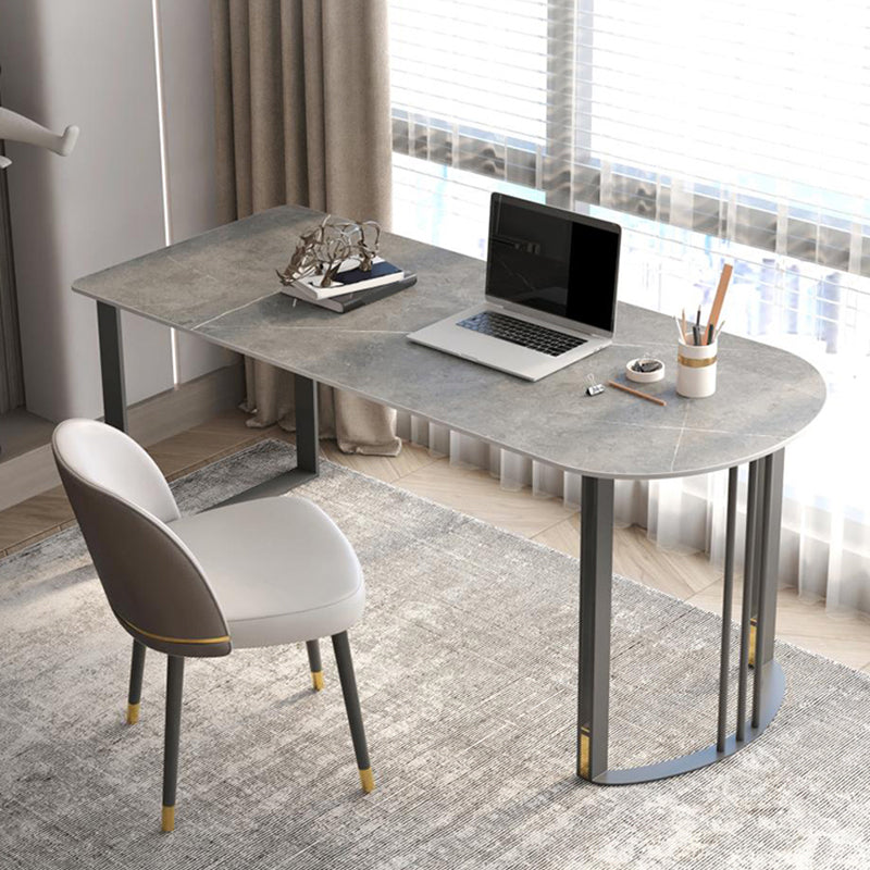 Scrivania di scrittura di pietre industriali 19.7 "W Distanta da ufficio con gambe di ferro