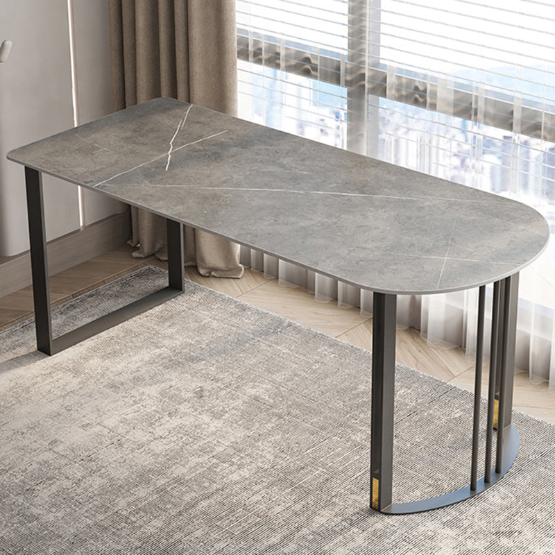 Scrivania di scrittura di pietre industriali 19.7 "W Distanta da ufficio con gambe di ferro