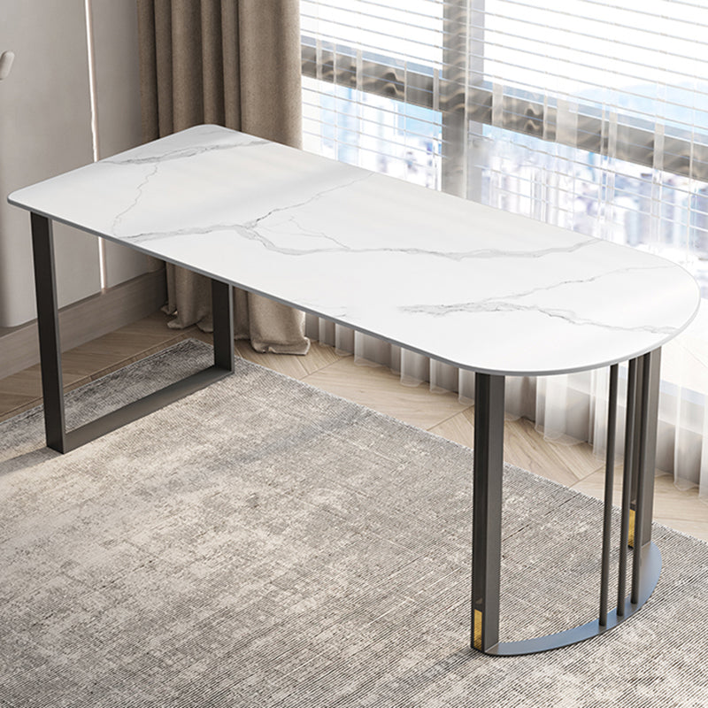 Scrivania di scrittura di pietre industriali 19.7 "W Distanta da ufficio con gambe di ferro