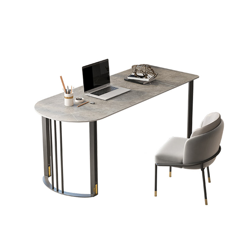 Scrivania di scrittura di pietre industriali 19.7 "W Distanta da ufficio con gambe di ferro