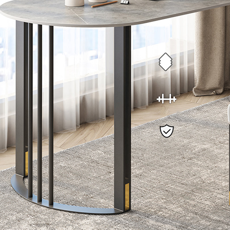 Scrivania di scrittura di pietre industriali 19.7 "W Distanta da ufficio con gambe di ferro